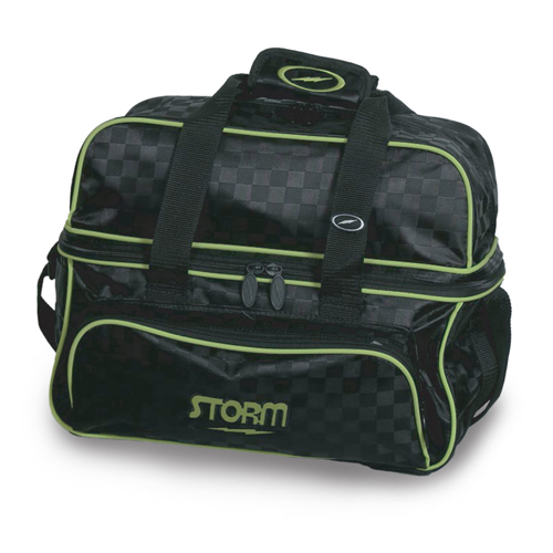 Storm Deluxe Double Bag (Checkered Black/Lime)